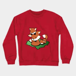 Chibi Fox Family Crewneck Sweatshirt